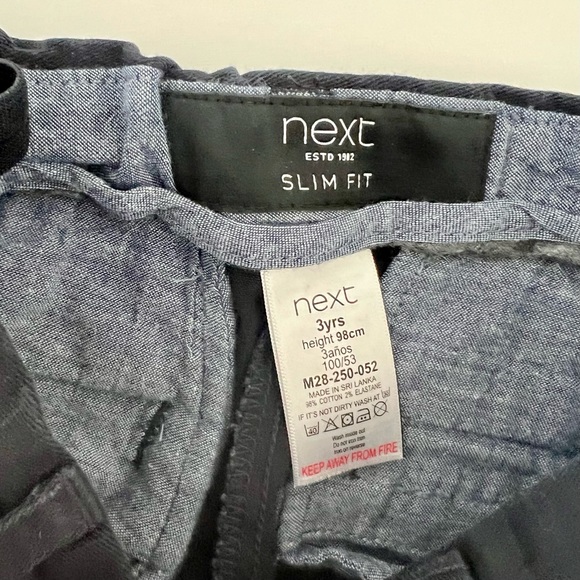 Next Navy Slim Fit Stretch Chino Pants - Picture 4 of 9